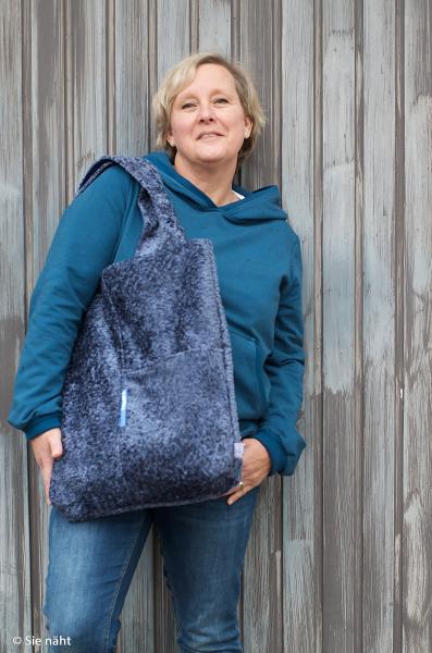 Chenille Bogota Blau von Swafing